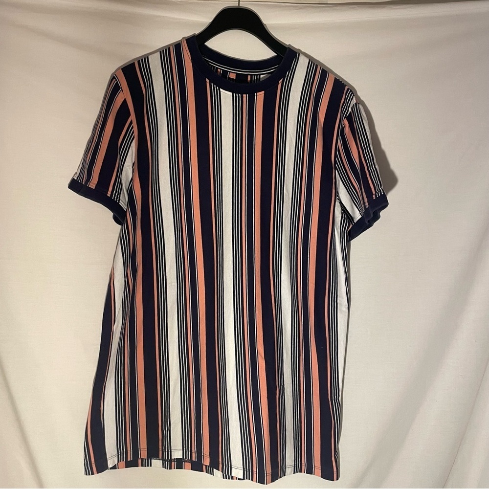 San Francisco “work shirt” Striped multi color
Men's crew neck T-Shirt Large